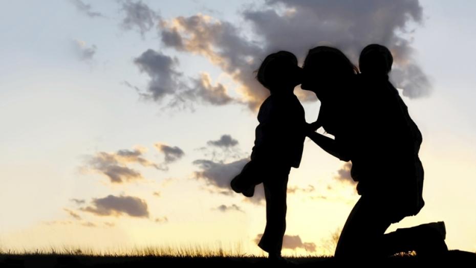 490696481 Mother With Children Hugging And Kissing 490696481 Mother With Children Hugging And Kissing