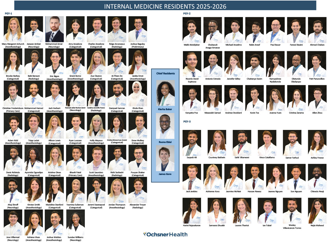 Internal Medicine Photo Roster 2023-2024