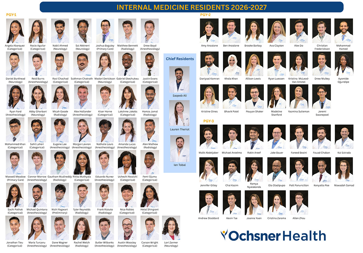 Internal Medicine Photo Roster