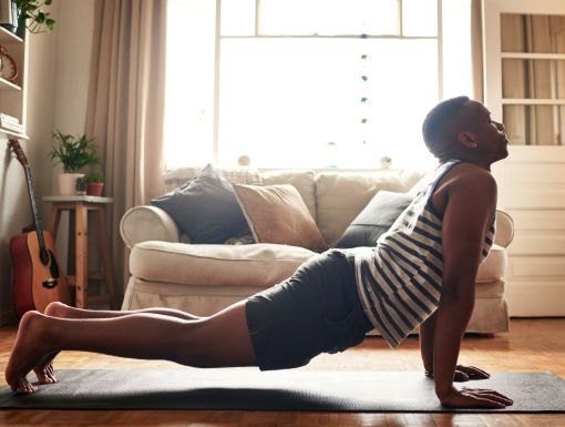 Man in Yoga Pose