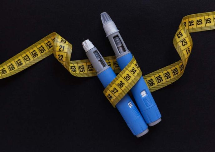Ozempic pens with tape measure