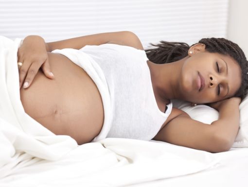 Pregnant women sleeping