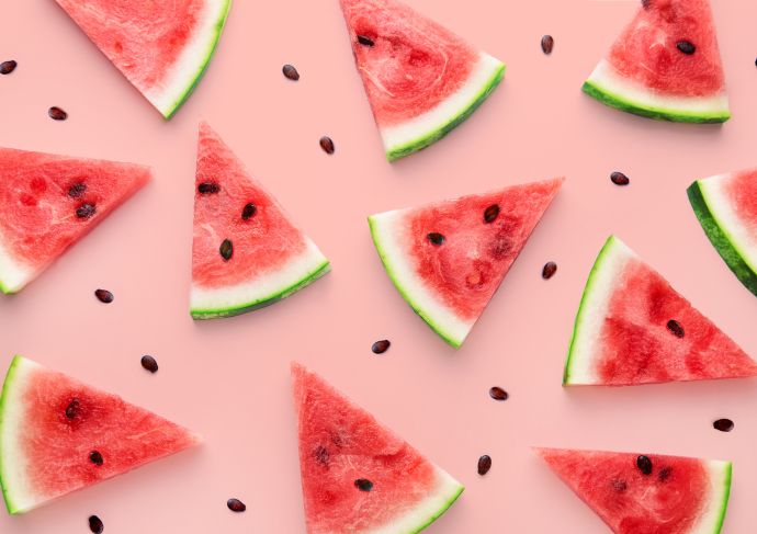 Watermelon Wedges from above