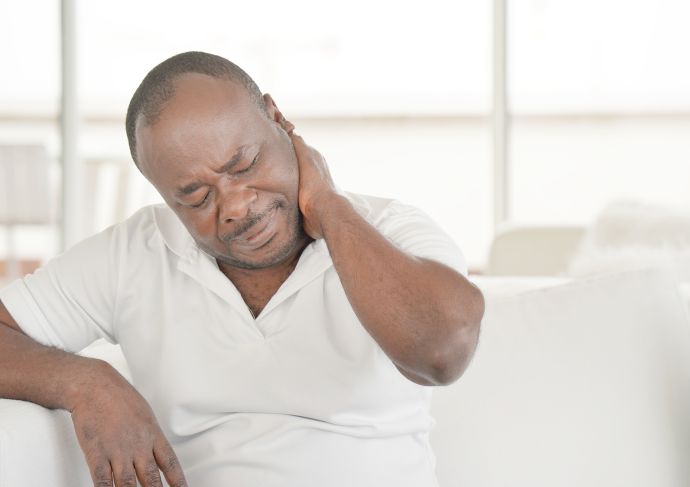Joint pain neck pain older man 1164677512