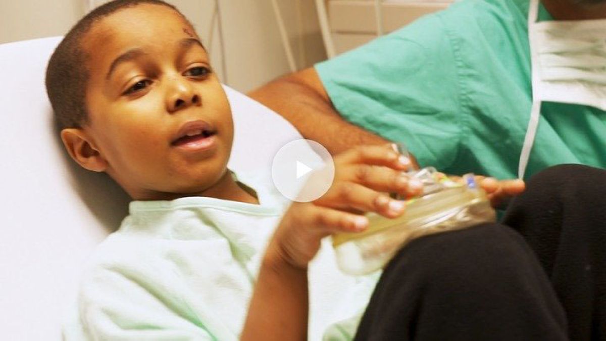 Little boy retinal detachment