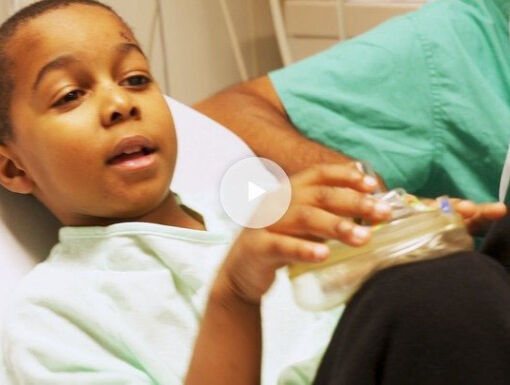 Little boy retinal detachment