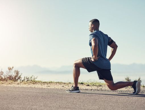Man doing lunges