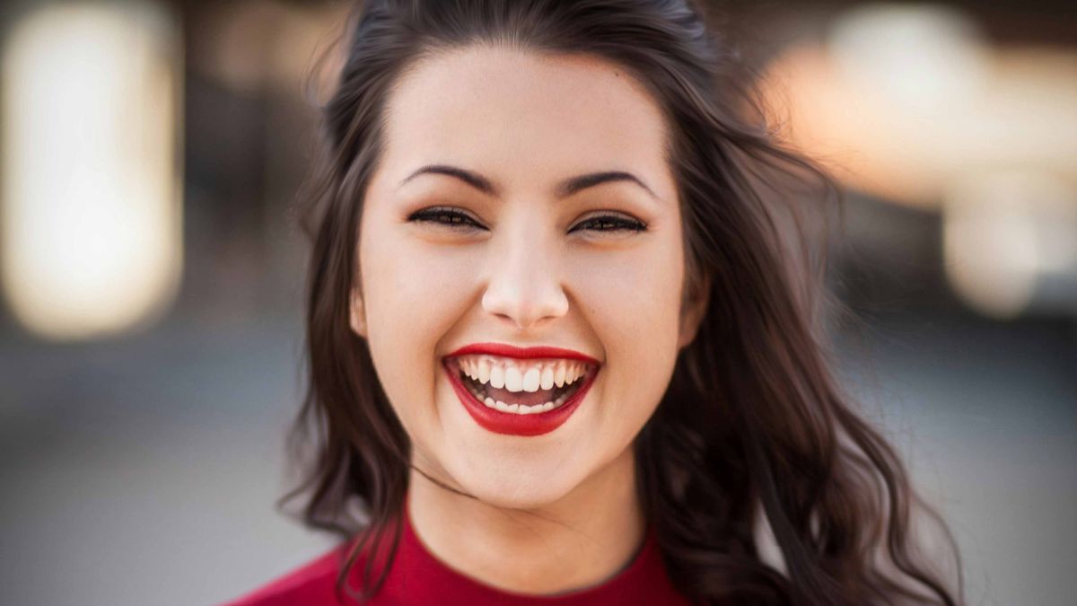 Smiling young woman