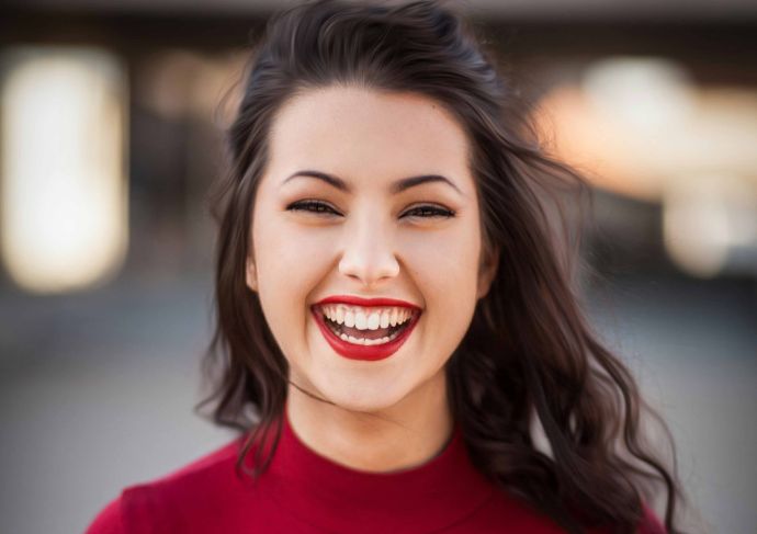 Smiling young woman