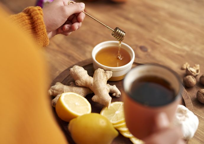 Healthy ginger tea