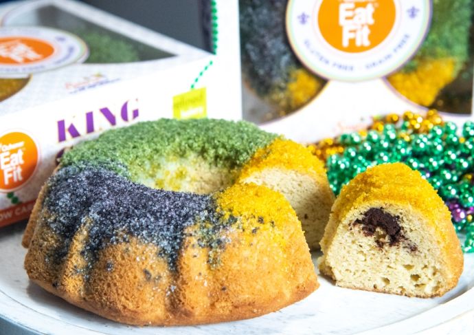 Eat Fit King Cake slice