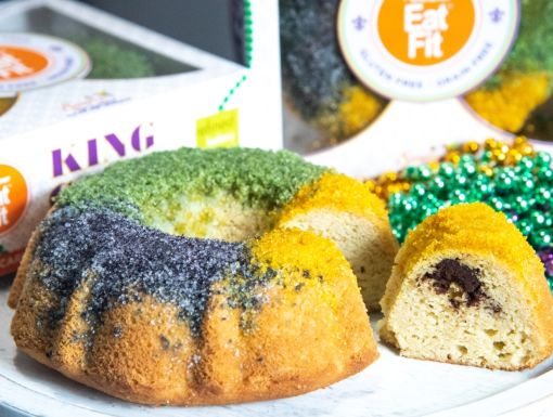 Eat Fit King Cake slice