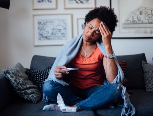 woman recovering from COVID