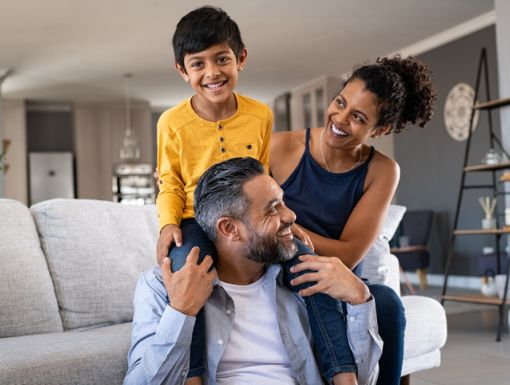 Parents with son