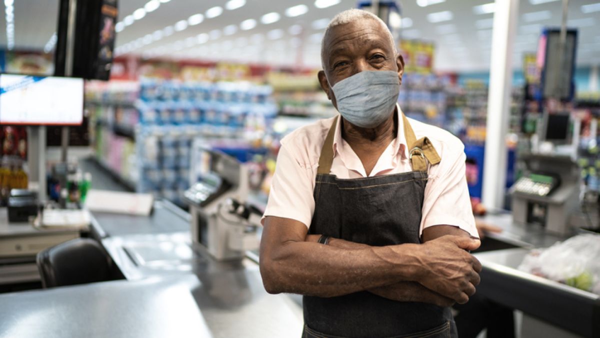 Colon Cancer Man in Grocery