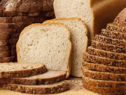 Gluten free bread slices