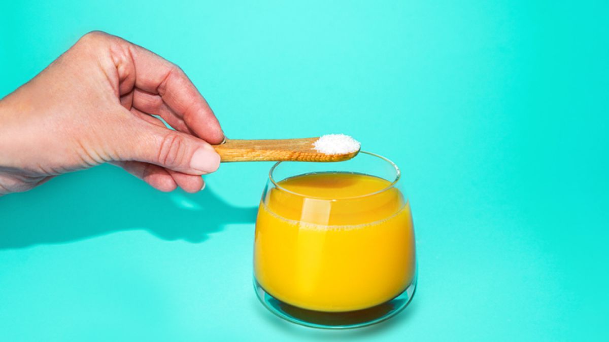 Collagen in orange juice