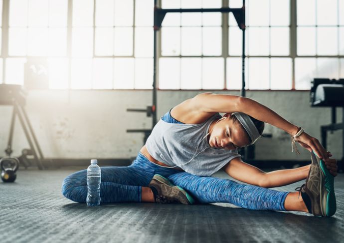 Practicing stretching