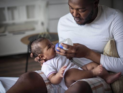 Father with baby