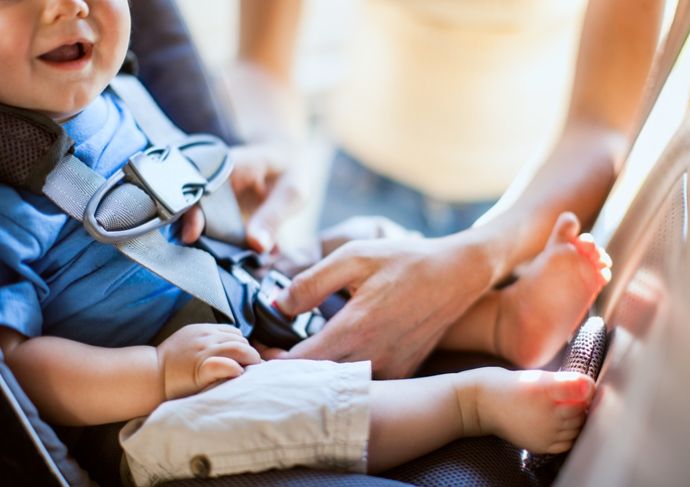 Baby in carseat