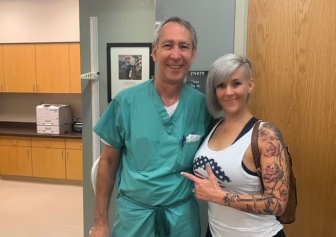 Kerry Blum and Dr Richard Kline