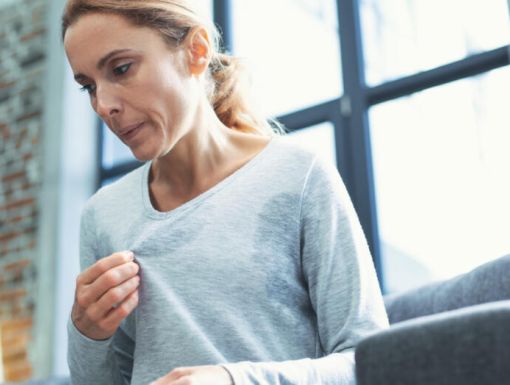 Woman Sweating Menopause 1