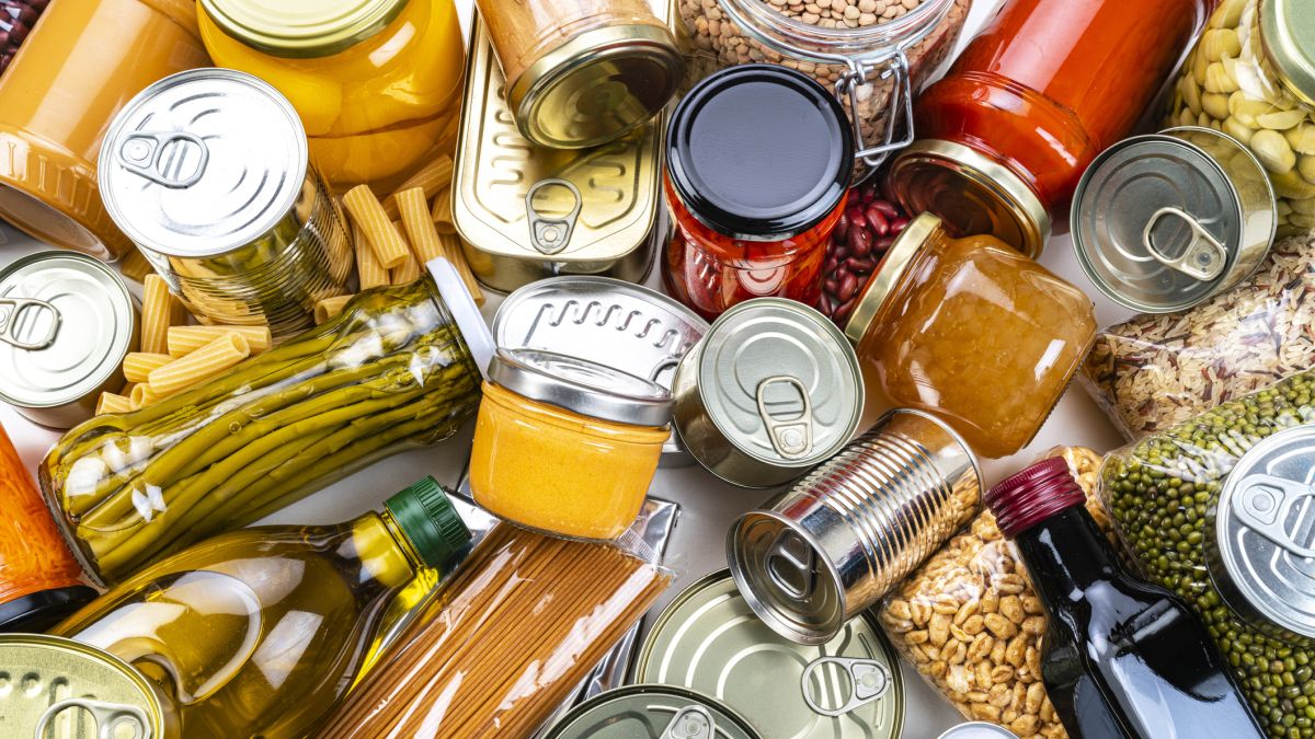 Hurricane prep pantry goods