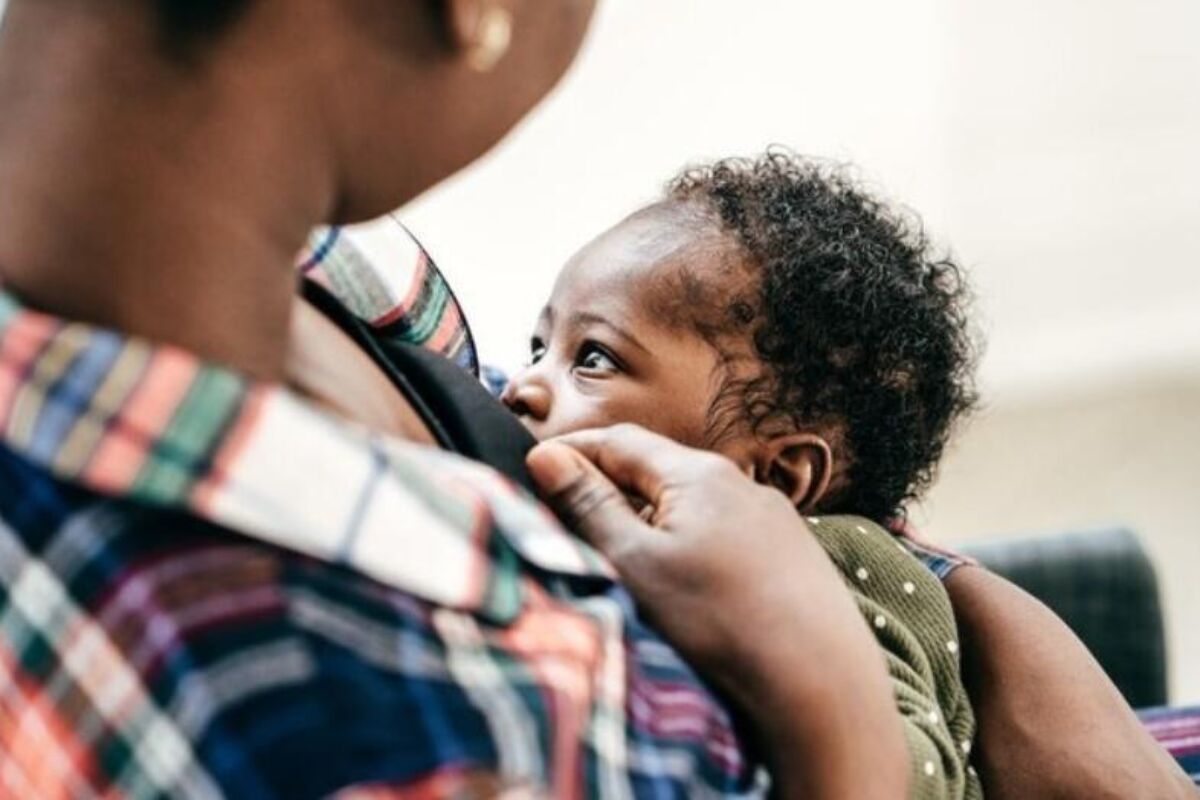 Mother breastfeeding her baby