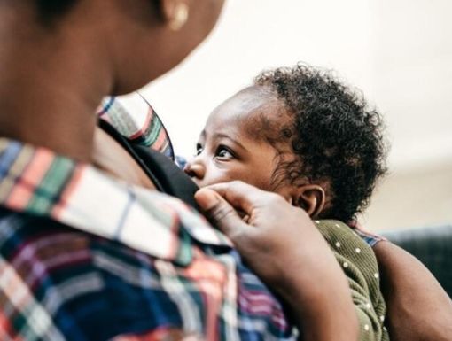 Mother breastfeeding her baby