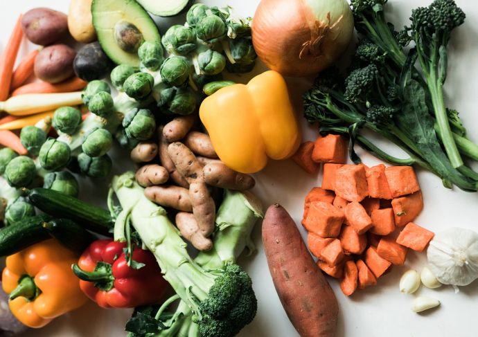 A table full of fresh vegetables