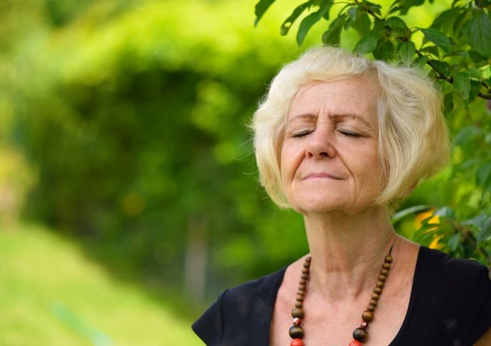Thinkstockphotos 482295254 Mature Blonde Woman In Garden