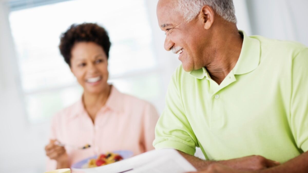 Thinkstockphotos 83406270 Older Couple Smiling At Each Other