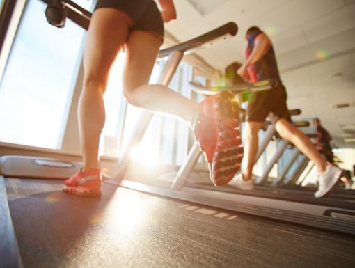 people running on treadmills