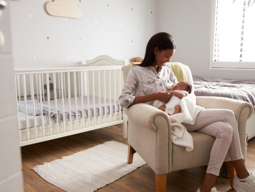 Thinkstockphotos 670930570 Pregnant Mom Crib Room