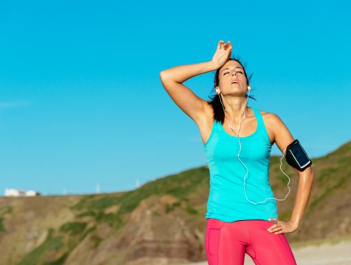 Woman Jogger Dehydration