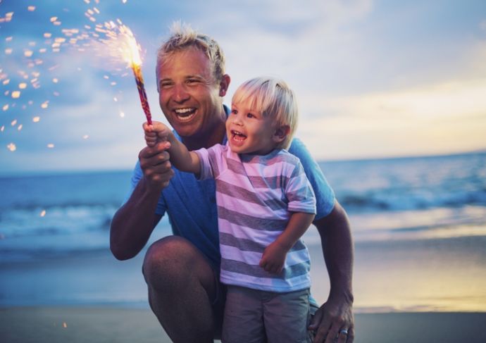 Thinkstockphotos 504820657 Father And Son Lighting Fireworks