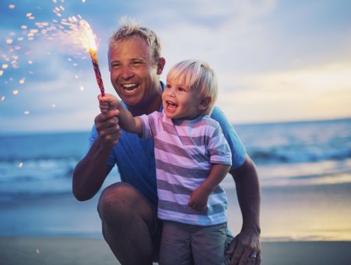Thinkstockphotos 504820657 Father And Son Lighting Fireworks