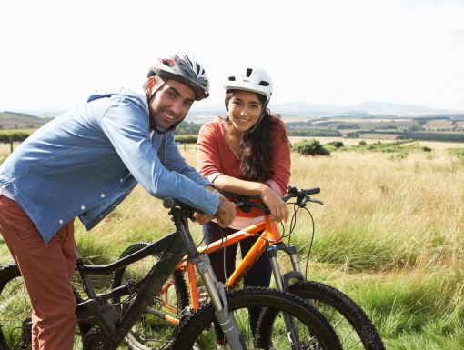 6 10 16 Bicycling Couple