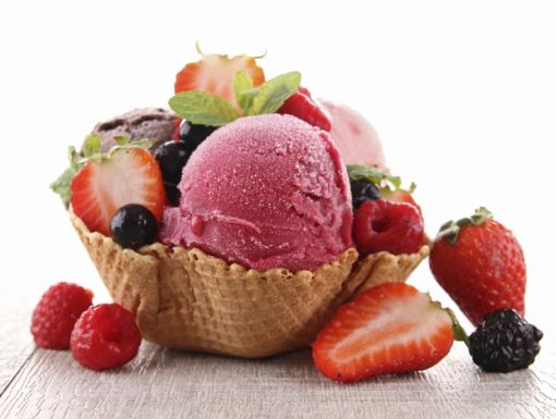 Ice Cream With Fruit