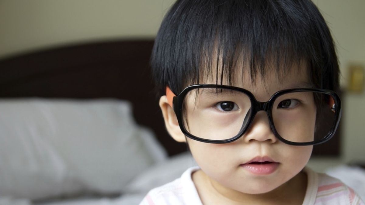 177294421 Tot Wearing Adult Glasses