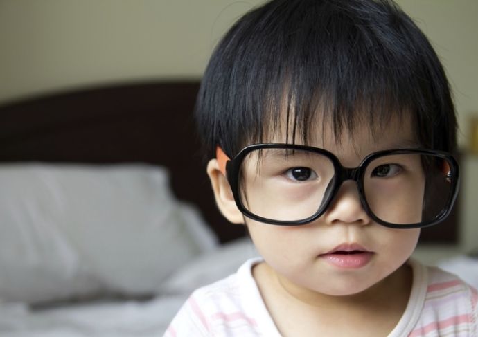 177294421 Tot Wearing Adult Glasses