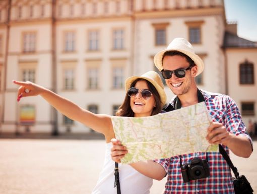 174105711 Couple Traveling With Map