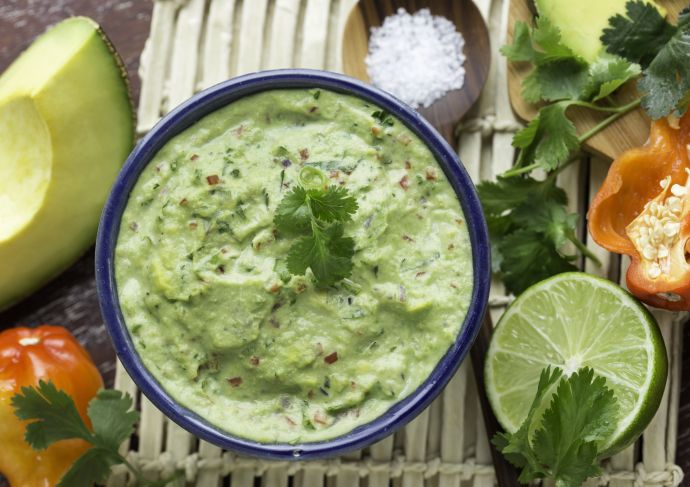 bowl of guacamole