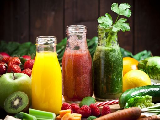 Three fruits and vegetables detox drinks