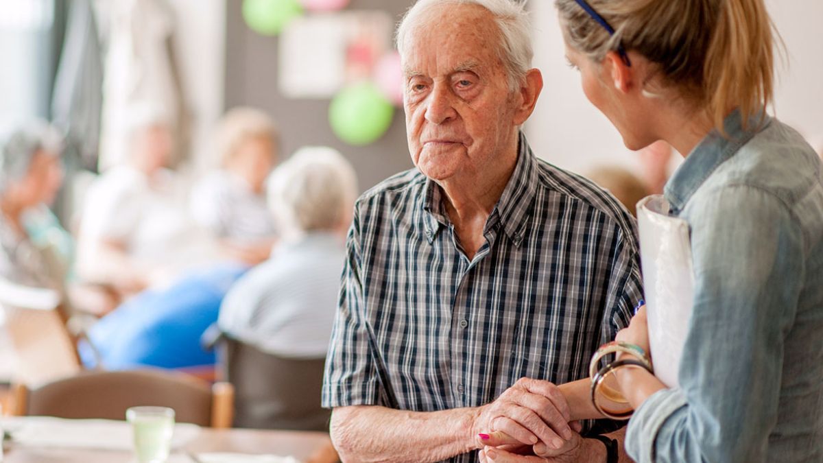 Man with Parkinsons disease at LSVT therapy