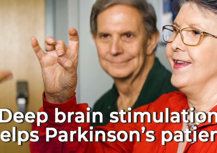Parkinsons patient after getting deep brain stimulation
