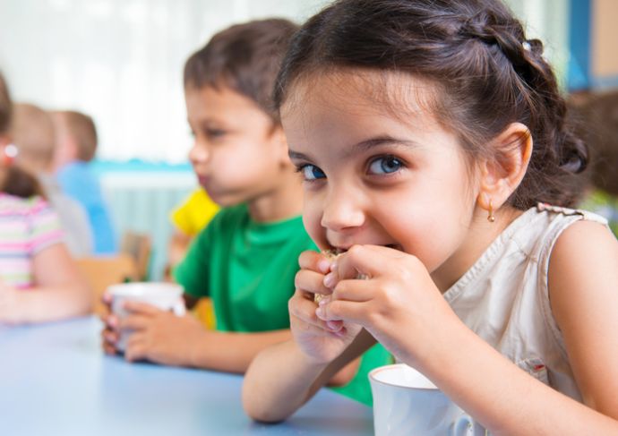 Kid Eating Snack