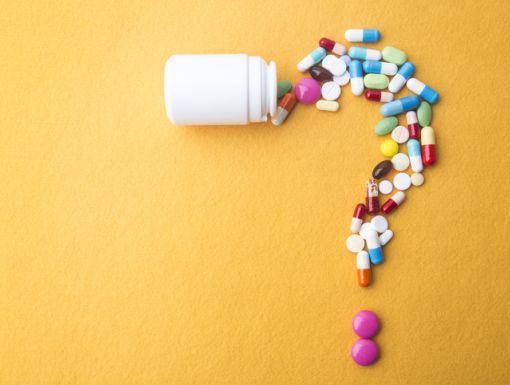 Pills in a Question Mark