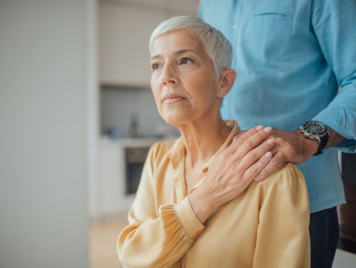 Senior Woman looking serious
