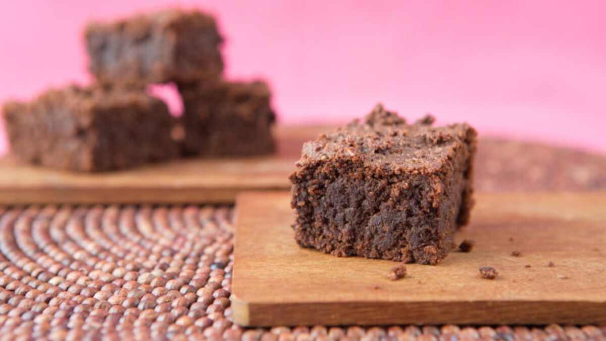 Healthier Brownies on a Plate